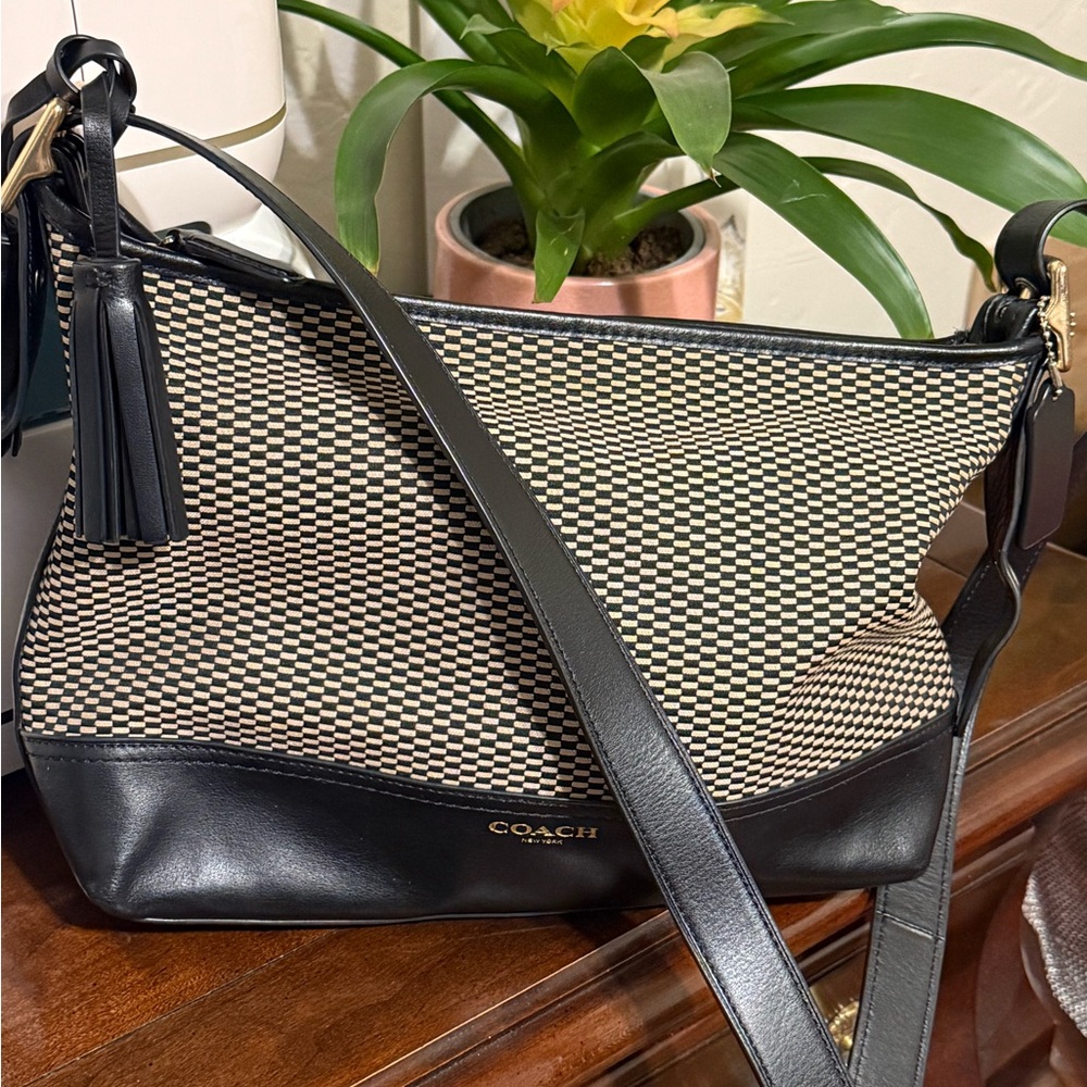 Coach Madison Op Art Woven Swingpack/Crossbody